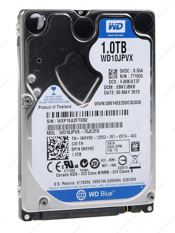 Жорсткий диск HDD WD 2.5  1TB WD10JPVX - зображення 1