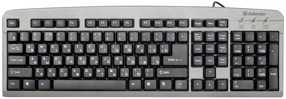 Клавіатура Defender Element HB-520 USB - зображення 1