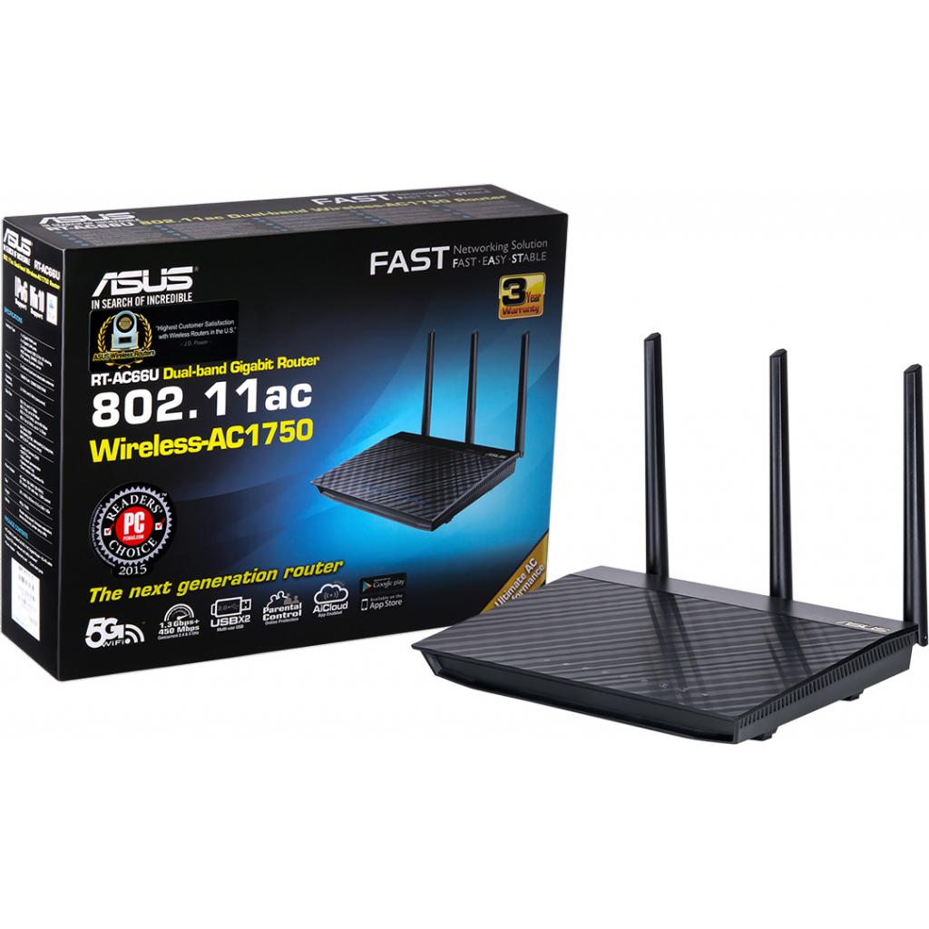 Маршрутизатор WiFi ASUS RT-AC66U - зображення 1