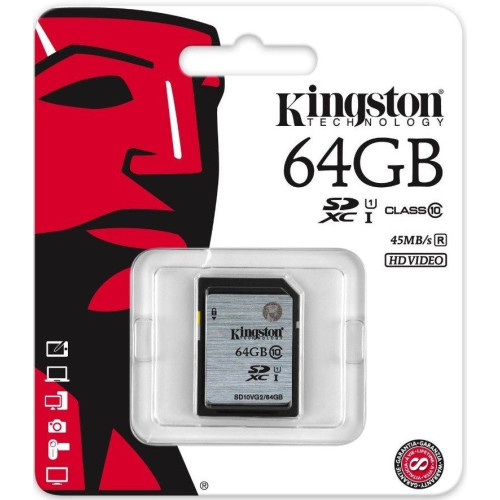 Secure Digital card 64 Gb Kingston SDXC class10 - зображення 3