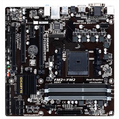 Мат. плата FM2 Gigabyte GA-F2A88XM-D3H - зображення 1