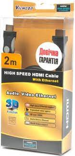 Кабель HDMI to HDMI, 2.0m, v1.4 Viewcon - зображення 3