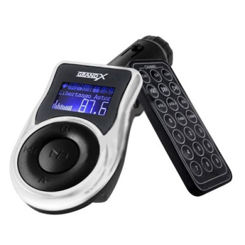 Автомобільний MP3 FM модулятор Grand-X CUFM77GRX black - зображення 1