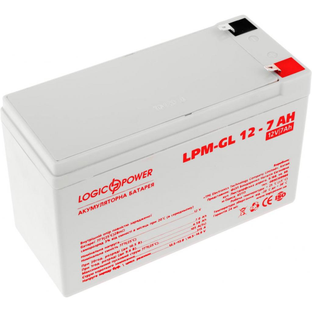 Акумуляторна батарея LogicPower LPM-GL 12V 7.0Ah гелева (6560) - зображення 1
