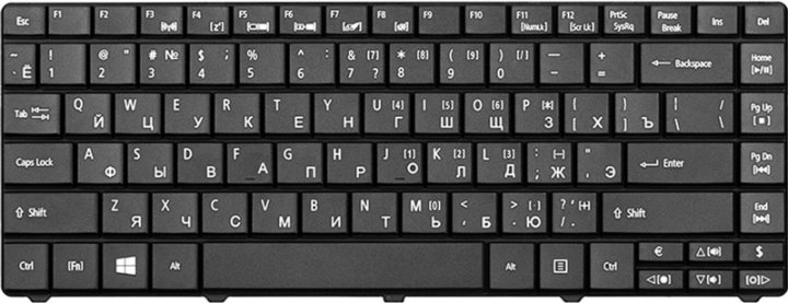 Клавіатура для ноутбука Asus, Acer, HP, Lenovo, MSI. - зображення 1