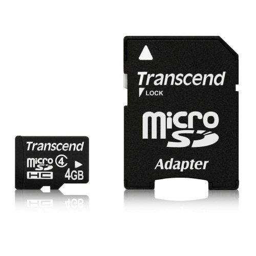 MicroSD 4 Gb Transcend class4 - зображення 2