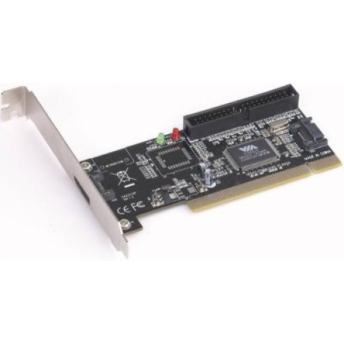 Контролер PCI to  eSata, 1xSATA int, 1x ATA int Gembird SIDE-1 - зображення 1