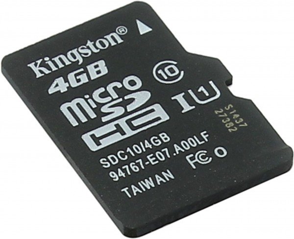 MicroSD 4 Gb Kingston UHS-I class 10 - зображення 1