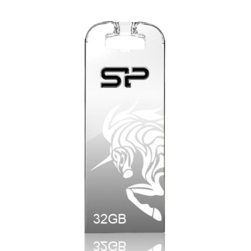 Флеш пам'ять USB 32 Gb Silicon Power Touch T03 Silver metal USB2.0 - зображення 1