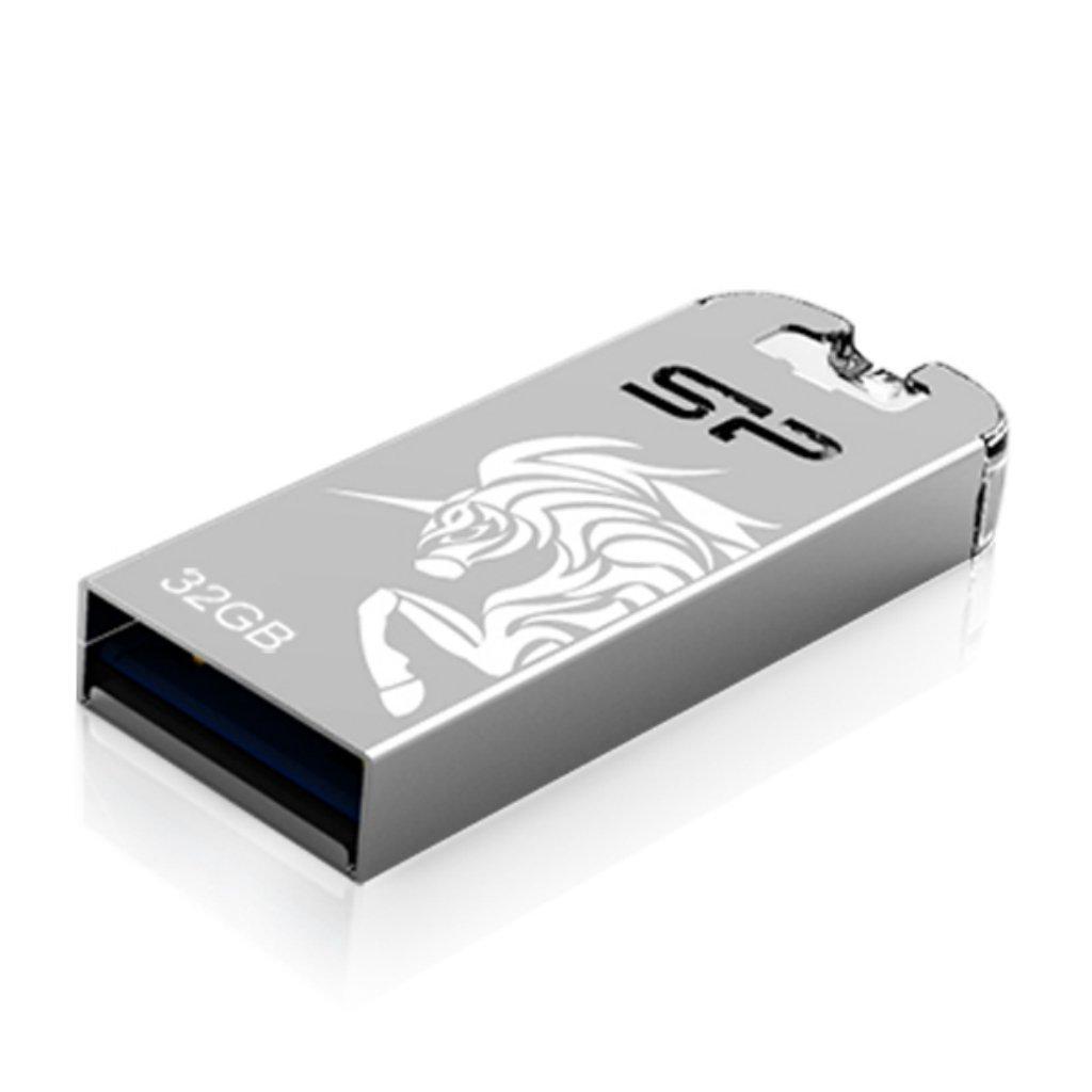 Флеш пам'ять USB 32 Gb Silicon Power Touch T03 Silver metal USB2.0 - зображення 2