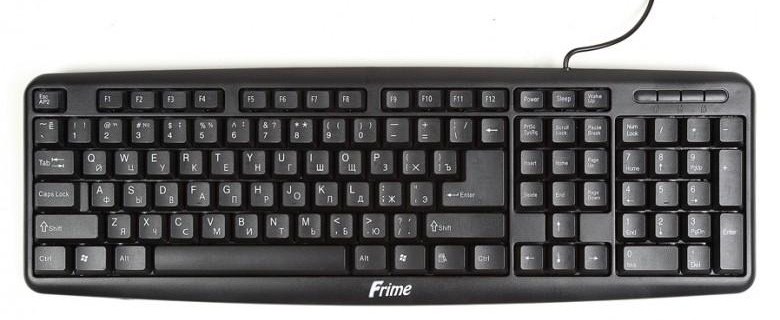 Клавіатура FRIME FKBS-002, чорна, PS\/2 - зображення 1