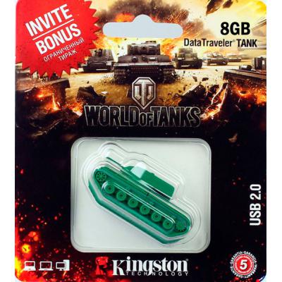 Флеш пам'ять USB 8 Gb Kingston Custom Rubber Tank USB2.0 - зображення 1