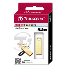Флеш пам'ять USB 64 Gb Transcend JetFlash 520 gold - зображення 1