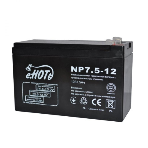 Акумуляторна батарея ENOT 12V 7.5 Агод, - зображення 1