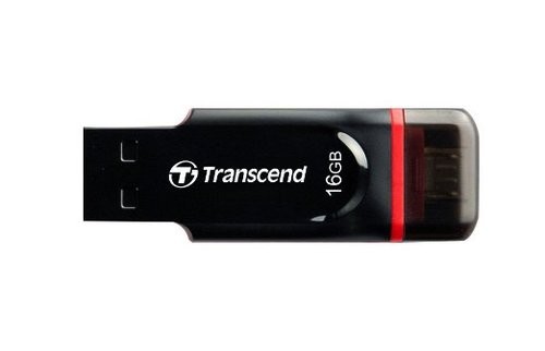 Флеш пам'ять USB 16GB Transcend JetFlash 340 OTG - зображення 3