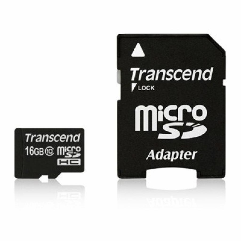 MicroSDHC 16 Gb Transcend class 10 - зображення 2