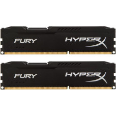 Пам'ять DDR3 RAM 8GB (2x4GB) 1600MHz Kingston CL10 dual chanel, HyperX Fury Black - зображення 1