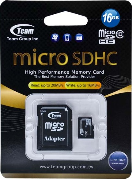 MicroSDHC 16 Gb Team class 10 - зображення 1