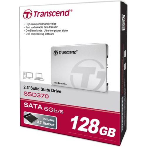 Накопичувач SSD 128GB Transcend (TS128GSSD370S) - зображення 2