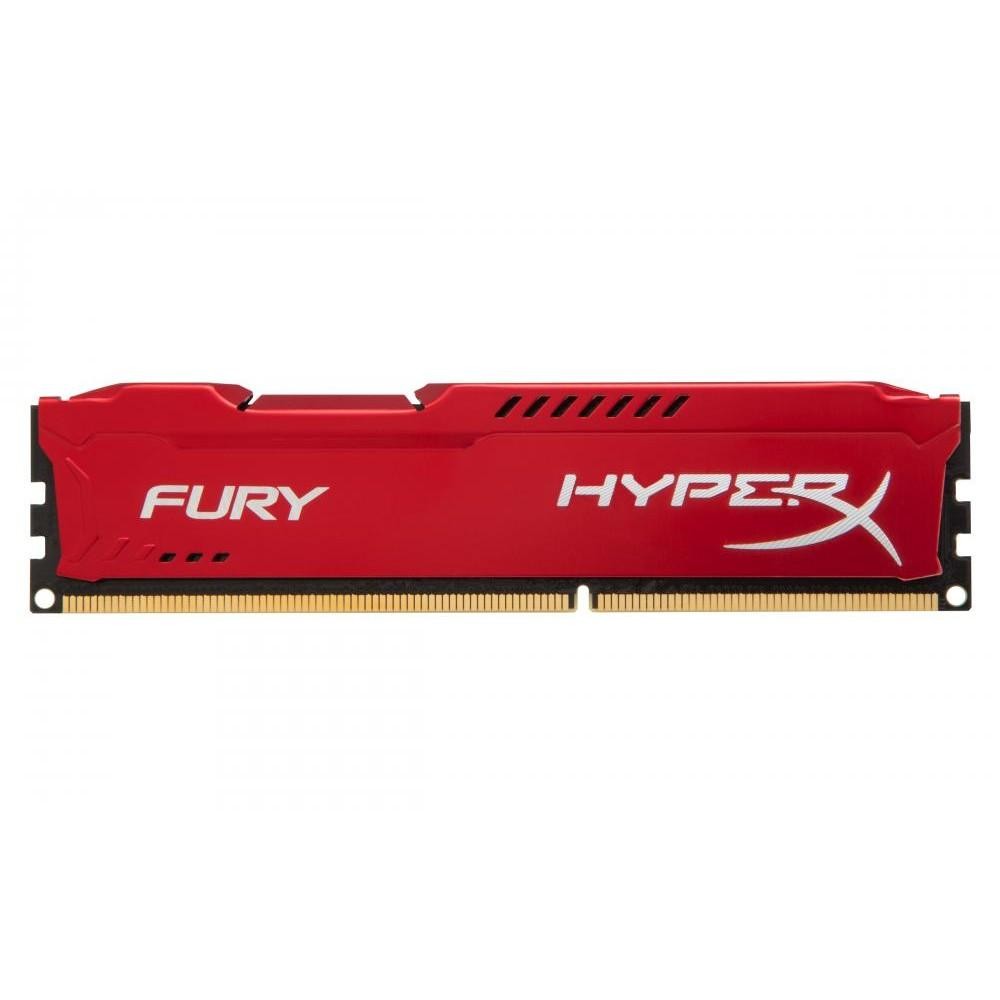 Пам'ять DDR3 RAM 4GB 1600MHz Kingston, CL10,  HyperX Fury Red - зображення 1