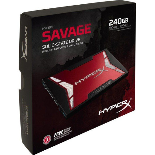 Накопичувач SSD 240GB Kingston HyperX Savage (SHSS37A\/240G) - зображення 1