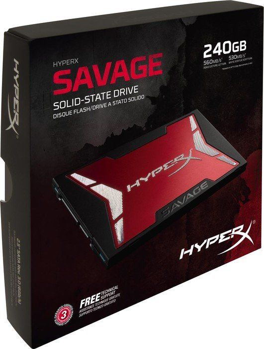 Накопичувач SSD 240GB Kingston HyperX Savage (SHSS37A\/240G) - зображення 1