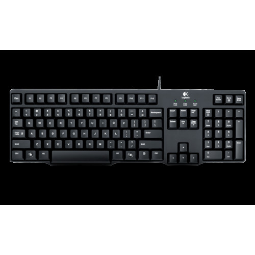 Клавіатура Logitech K100 black PS\/2 - зображення 2