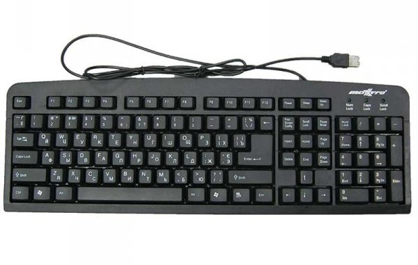 Клавіатура Maxxtro KB-109U, чорна, USB - зображення 1