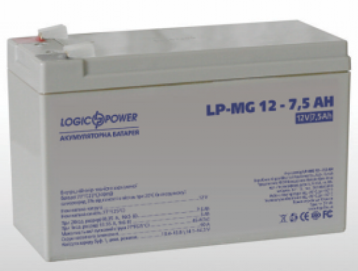 Акумуляторна батарея LogicPower LPM-MG 12V 7.5Ah мультигелева (6554) - зображення 1