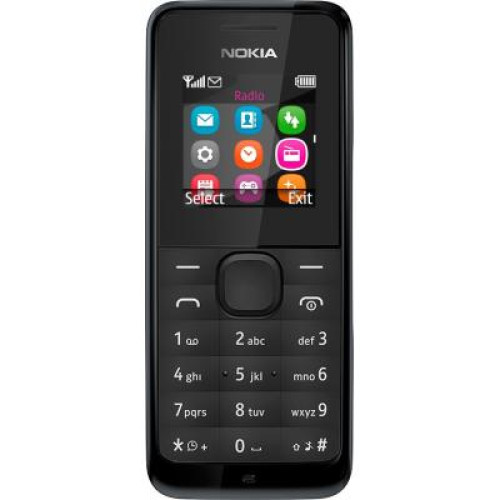Мобільний телефон NOKIA 105 SS 2019 black (16KIGB01A13) - зображення 1