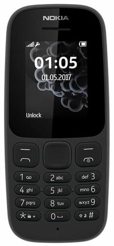 Мобільний телефон NOKIA 105 SS 2019 black (16KIGB01A13) - зображення 2