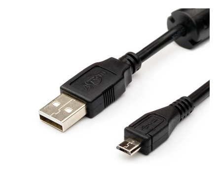 Кабель USB2  АM-microВM 1.8м. Atcom - зображення 1