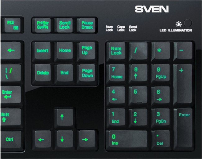 Клавіатура SVEN Comfort 7400EL - зображення 3