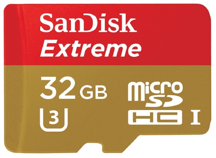 MicroSDHC 32 Gb SanDisk Extreme class 10 UHS-I U3 - зображення 1