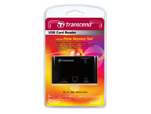 Картрідер зовнішній Transcend TS-RDP8K all in 1 USB2.0 - зображення 1