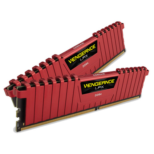 Пам'ять DDR4 RAM_16Gb (2x8Gb) 3200Mhz Corsair Vengeance LPX Red (CMK16GX4M2B3200C16R) - зображення 2