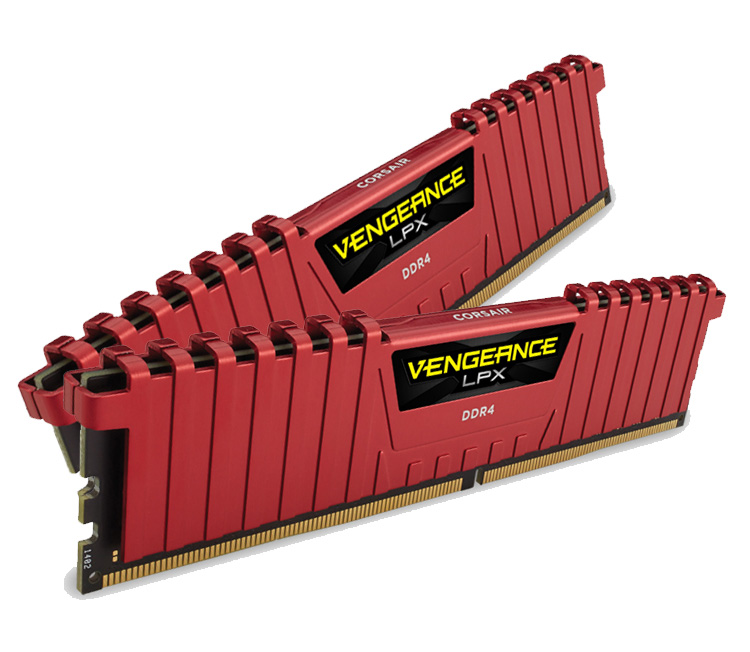 Пам'ять DDR4 RAM_16Gb (2x8Gb) 3200Mhz Corsair Vengeance LPX Red (CMK16GX4M2B3200C16R) - зображення 2