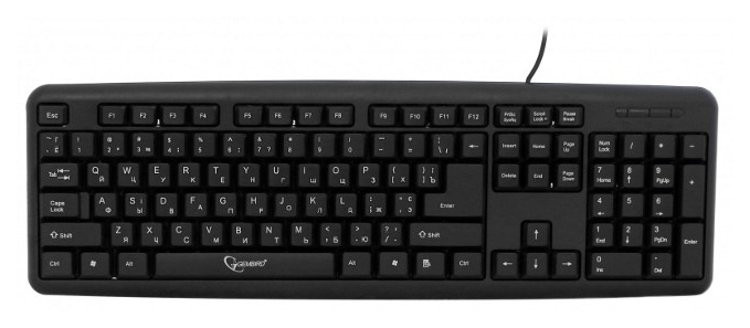Клавіатура Gembird KB-103-UA  PS\/2 black - зображення 1