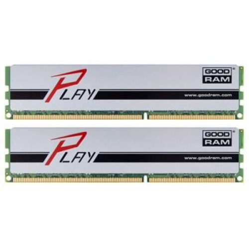Пам'ять DDR3 RAM_16GB (2x8GB) 1600MHz Goodram PC3-12800 CL10 Play Silver - зображення 1
