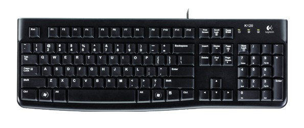 Клавіатура Logitech K120 black USB - зображення 1