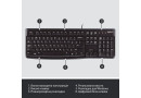 Клавіатура Logitech K120 black USB - зображення 7