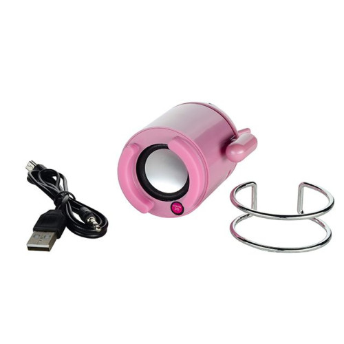 Колонка портативна Drobak Робот FM\/MP3\/USB\/MicroSD Pink - зображення 2