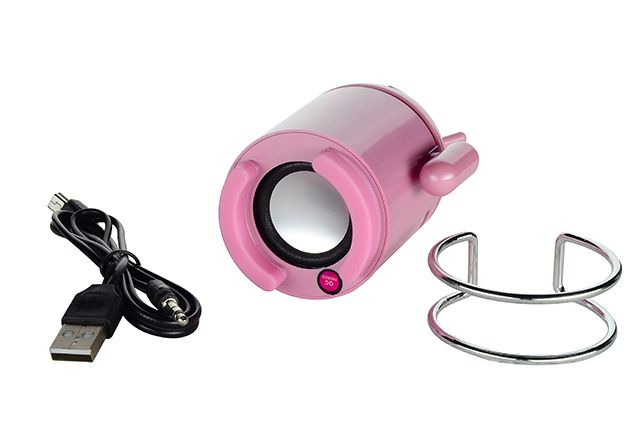 Колонка портативна Drobak Робот FM\/MP3\/USB\/MicroSD Pink - зображення 3