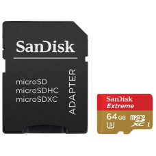 MicroSDXC 64 Gb SANDISK Extreme class 10