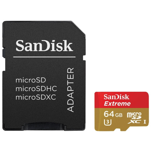 MicroSDXC 64 Gb SANDISK Extreme class 10 - зображення 1