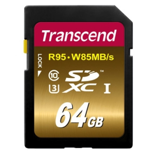 Secure Digital card 64 Gb Transcend SDXC UHS-I - зображення 1