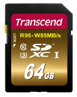 Secure Digital card 64 Gb Transcend SDXC UHS-I - зображення 1