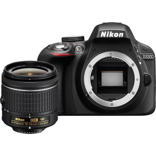 Цифрова фотокамера Nikon D3300 + AF-P 18-55mm VR kit - зображення 1