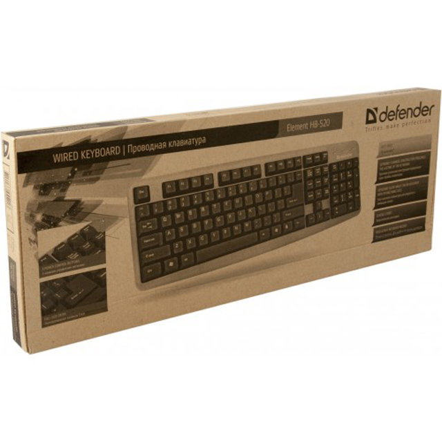 Клавіатура Defender Element HB-520 PS\/2 - зображення 3