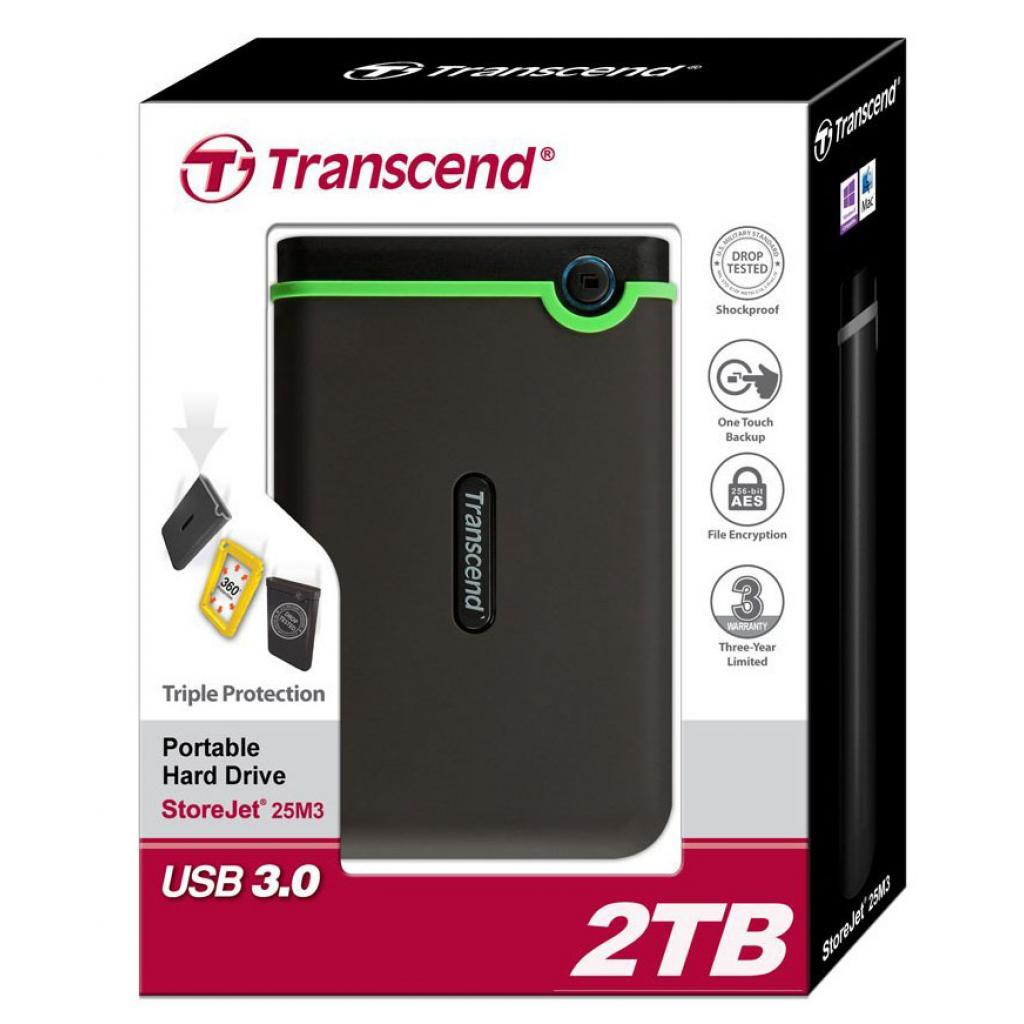 Зовнішній жорсткий диск HDD 2000Gb Transcend (TS2TSJ25M3) - зображення 3